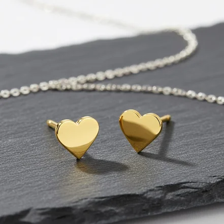 گوشواره طلا 18عیار قلب کوچولو کد E035852