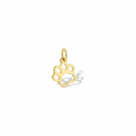 پلاک طلا 18عیار طرح پنجه تو خالی هاپو کد P025702